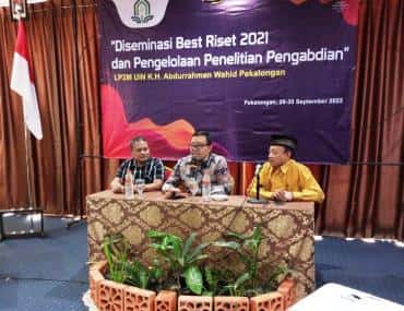 LP2M UIN Gus Dur Pekalongan Adakan Diseminasi Penelitian Terbaik 2021