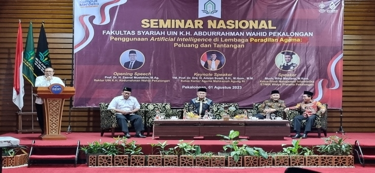Fakultas Syariah UIN Gus Dur Gelar Seminar Menjawab Penggunaan Artificial Intelligence (AI) bagi Lembaga Peradilan Agama
